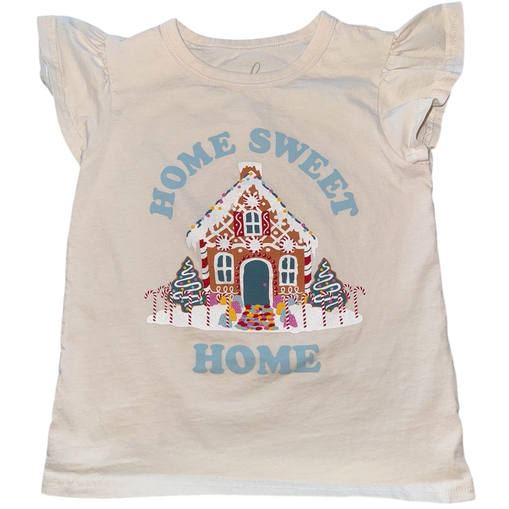 Peek Gingerbread House Flutter Tee
